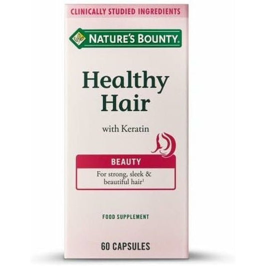 SUPPLEMENT ALIMENTAIRE NATURE'S BOUNTY HEALTHY HAIR 60 CAPSULES