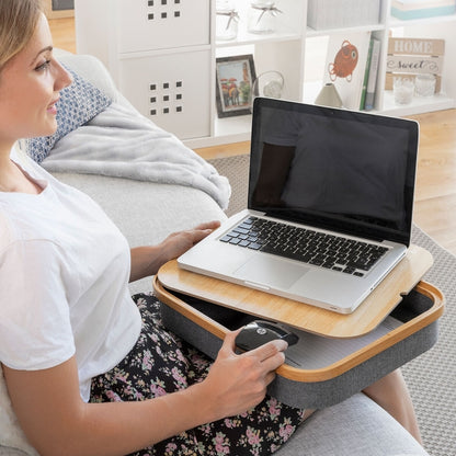 BUREAU  PORTATIF AVEC PLATEAU DE RANGEMENT LARAGE INNOVAGOODS