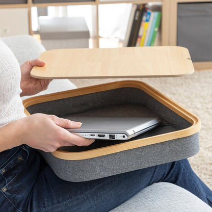 BUREAU  PORTATIF AVEC PLATEAU DE RANGEMENT LARAGE INNOVAGOODS